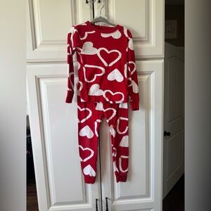 Carter’s Kids Red Hearts Pajama Set 4T